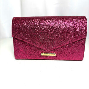 Vtg Y2K Juicy Couture Clutch Purse Sparkle Barbie Pink NWT Glitter Glam Party